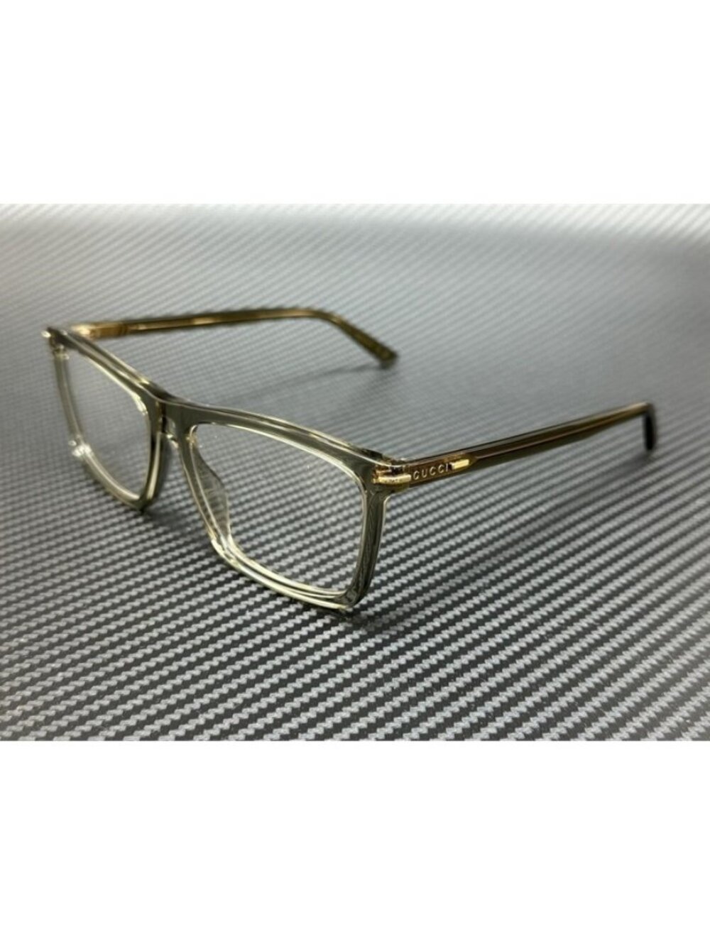New Gucci Men Brown/Green Transaprent Eyeglasses 59-17-145